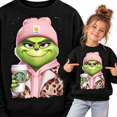 BLUZA ŚWIĄTECZNA GRINCH LOVE CAFFE